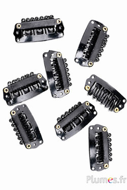 Clip - 28 mm x 10 mm - nero